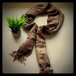 Brown Paisley Scarf